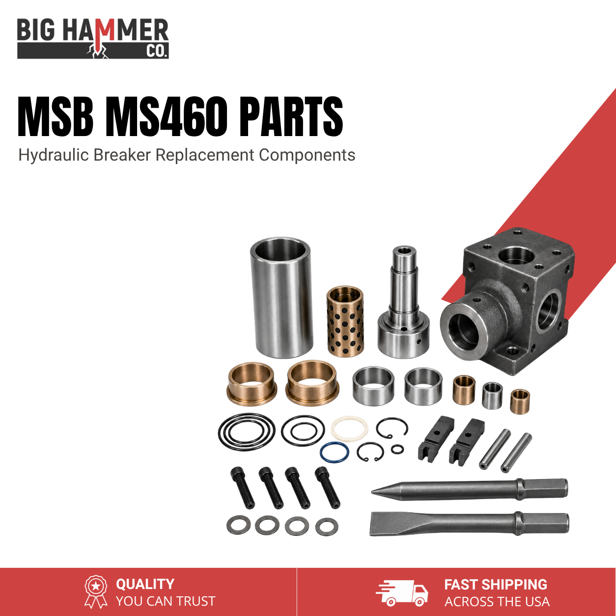 All Parts for MSB MS460 Hydraulic Breaker