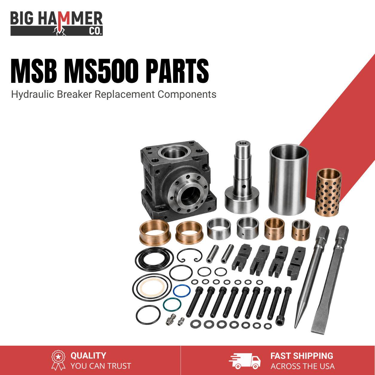 All Parts for MSB MS500 Hydraulic Breaker
