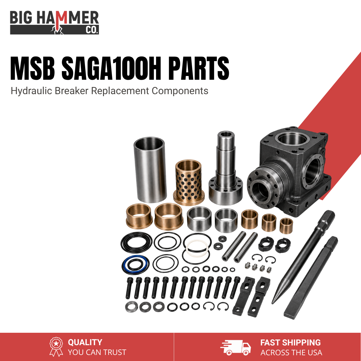 All Parts for MSB SAGA100H Hydraulic Breaker