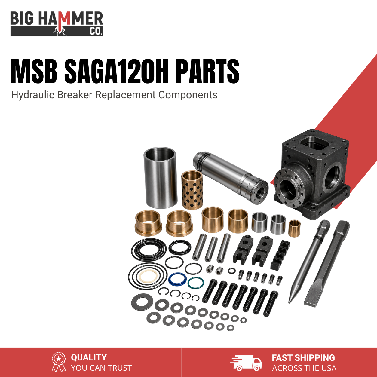 All Parts for MSB SAGA120H Hydraulic Breaker