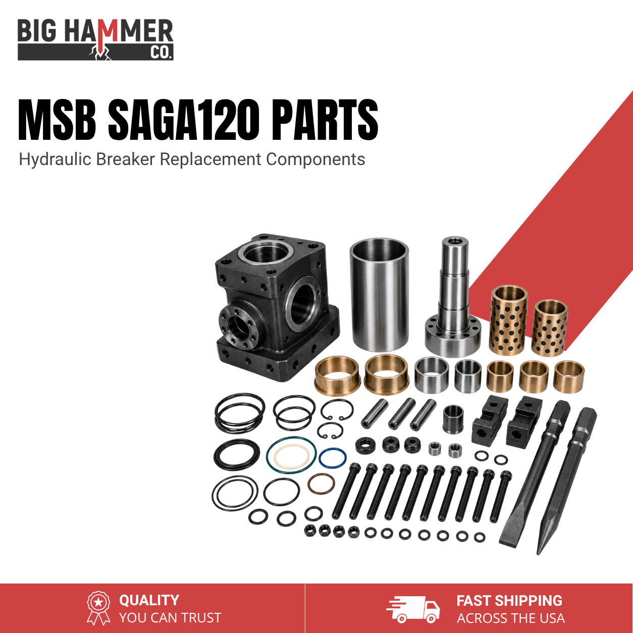 All Parts for MSB SAGA120 Hydraulic Breaker