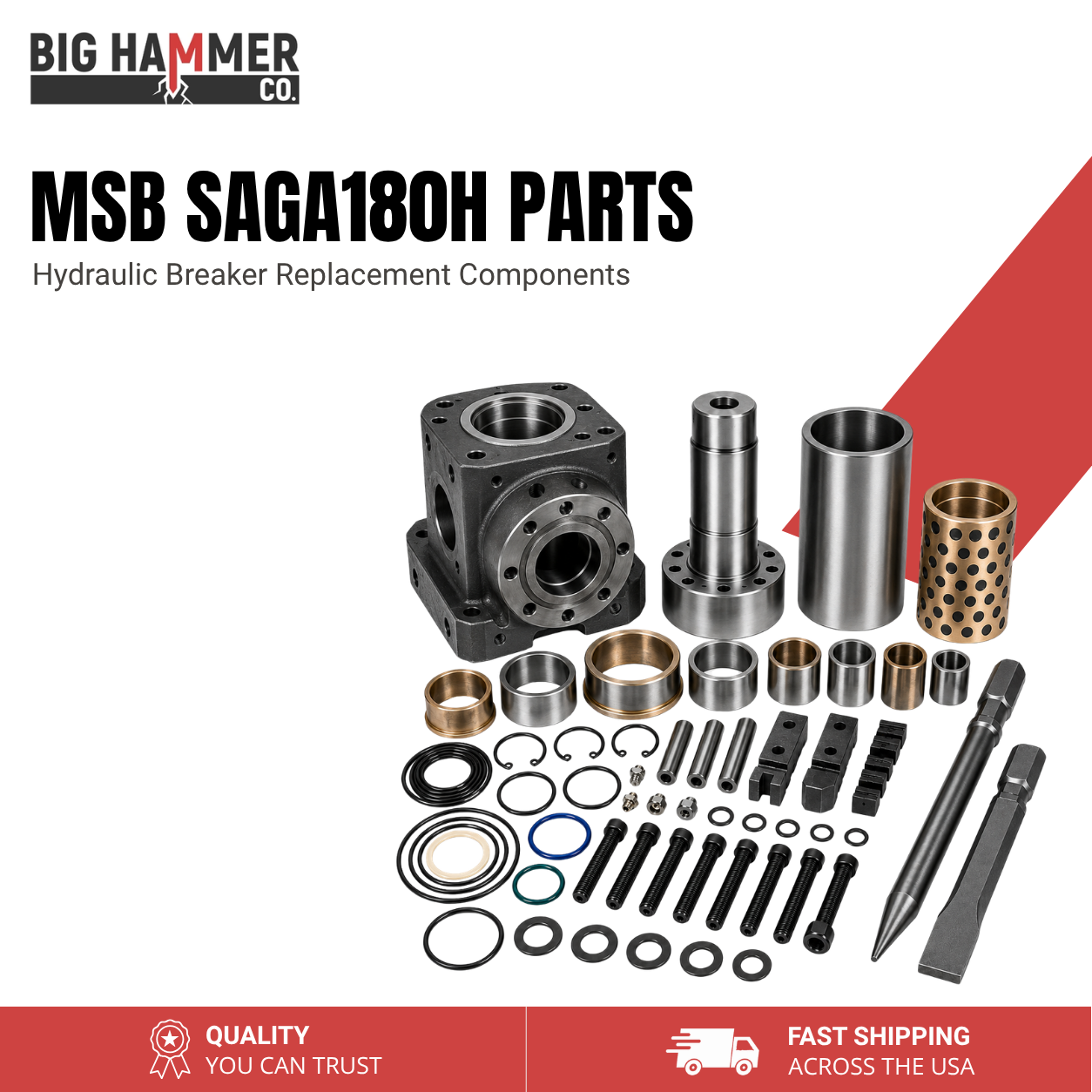 All Parts for MSB SAGA180H Hydraulic Breaker