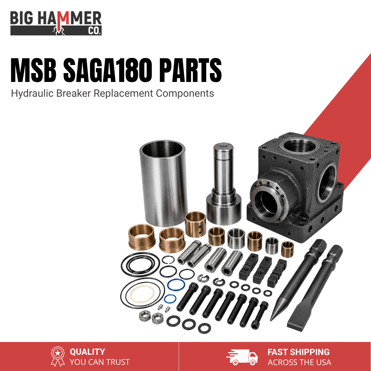 All Parts for MSB SAGA180 Hydraulic Breaker