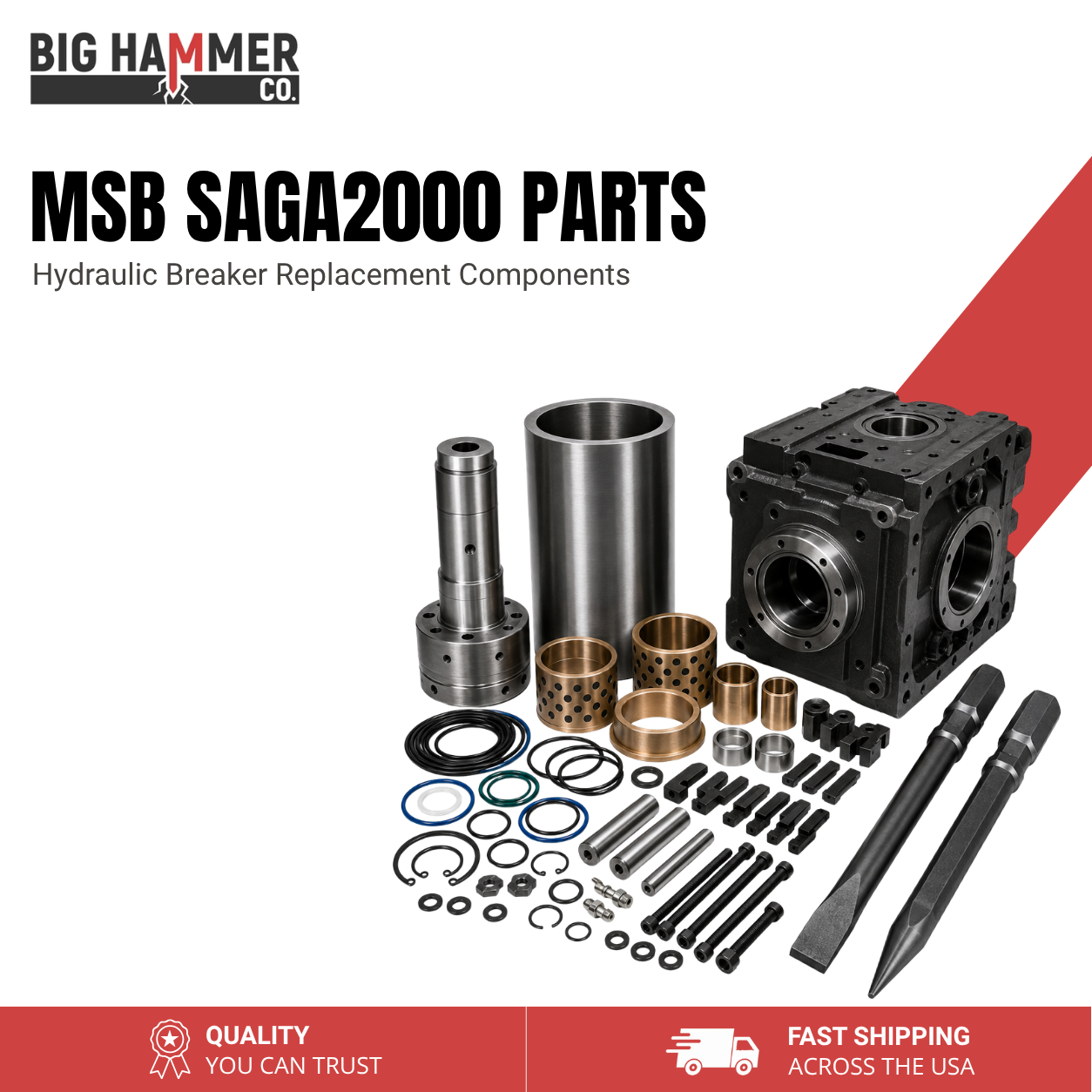 All Parts for MSB SAGA2000 Hydraulic Breaker