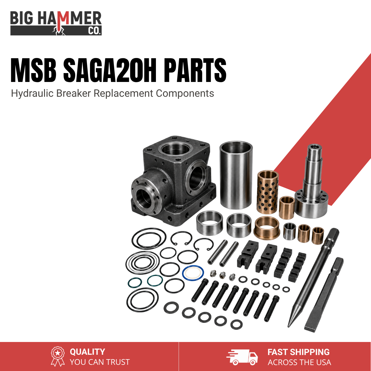 All Parts for MSB SAGA20H Hydraulic Breaker