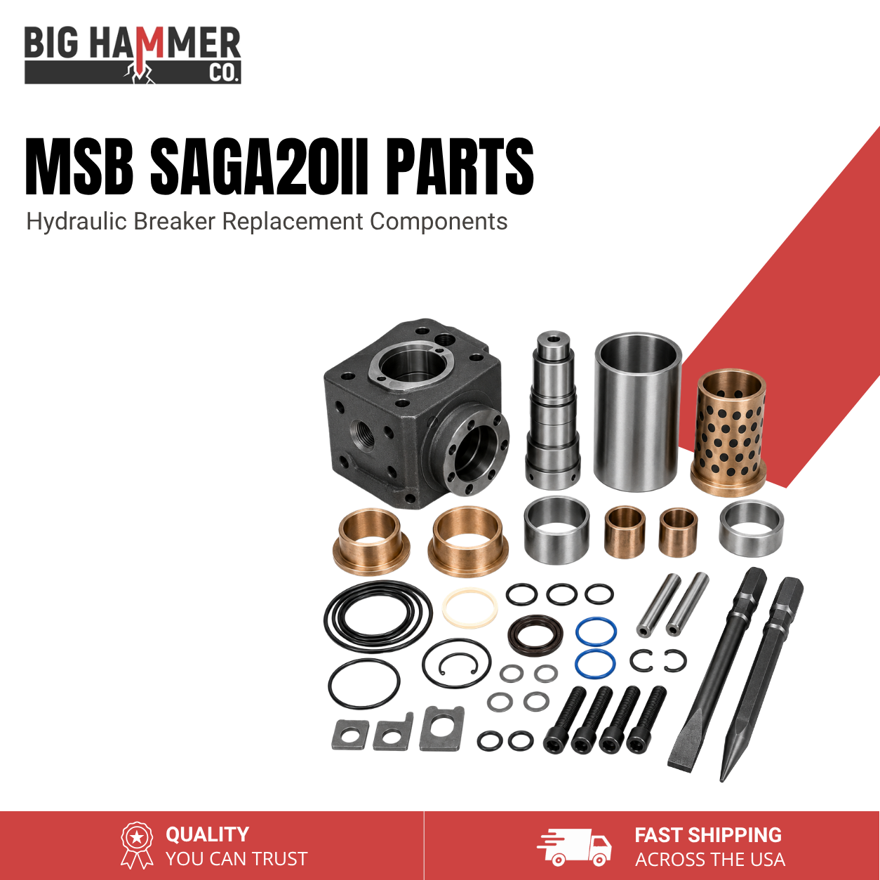 All Parts for MSB SAGA20II Hydraulic Breaker