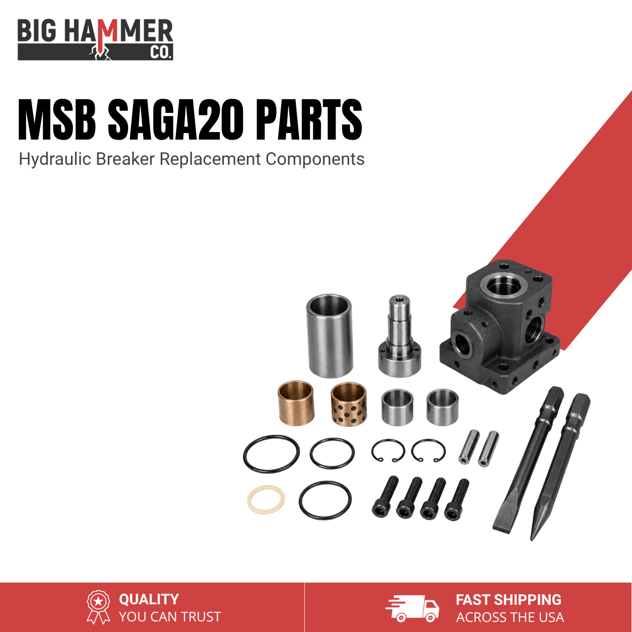 All Parts for MSB SAGA20 Hydraulic Breaker