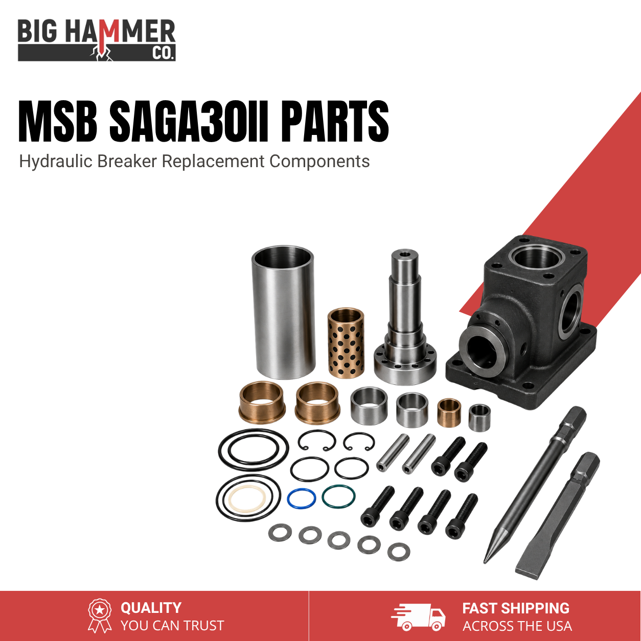 All Parts for MSB SAGA30 Hydraulic Breaker