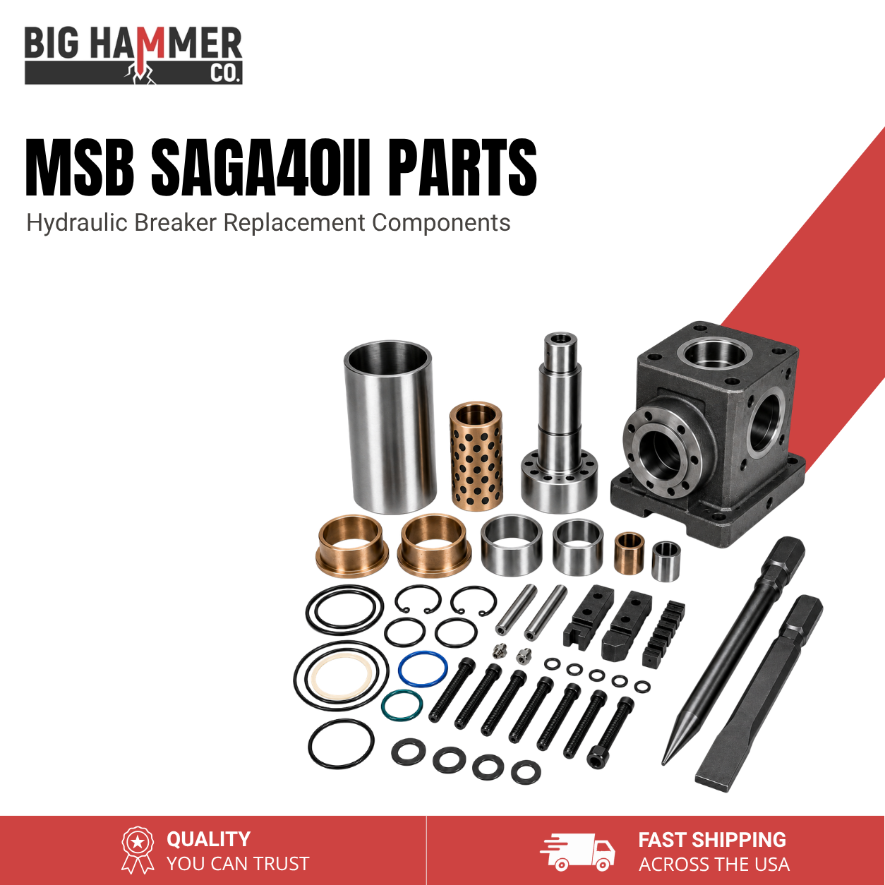 All Parts for MSB SAGA40II Hydraulic Breaker