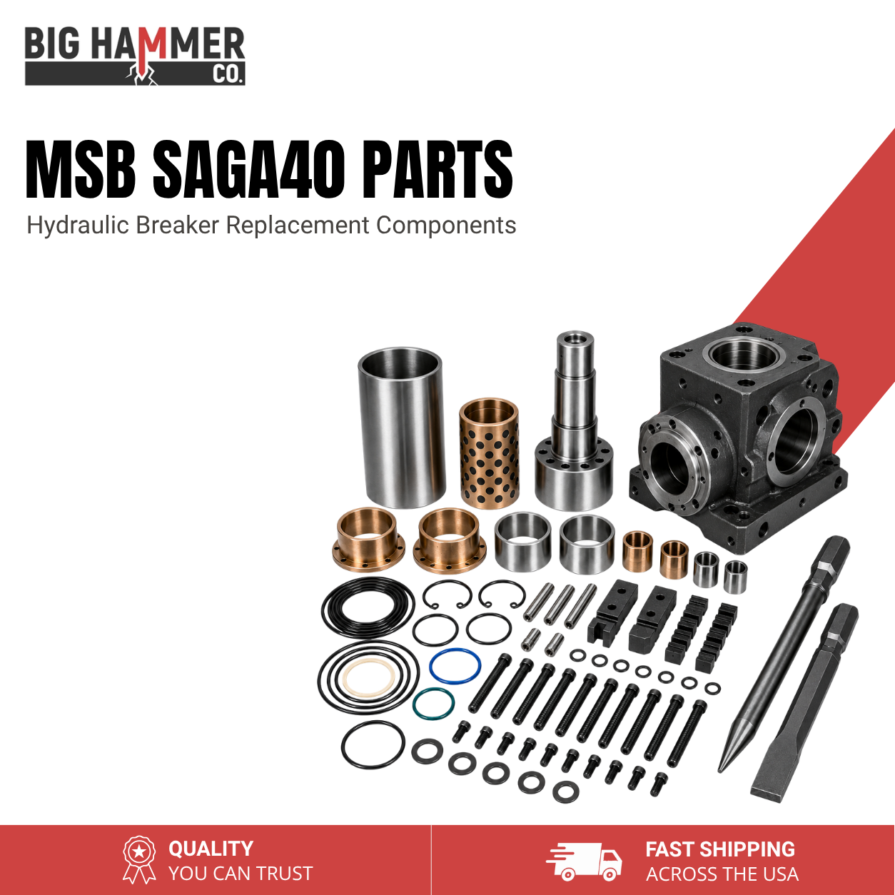 All Parts for MSB SAGA40 Hydraulic Breaker