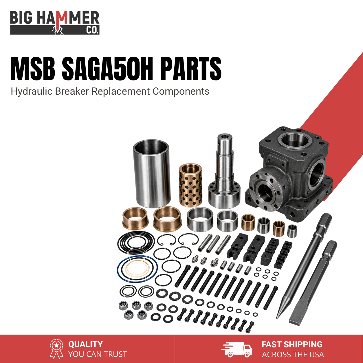 All Parts for MSB SAGA50H Hydraulic Breaker