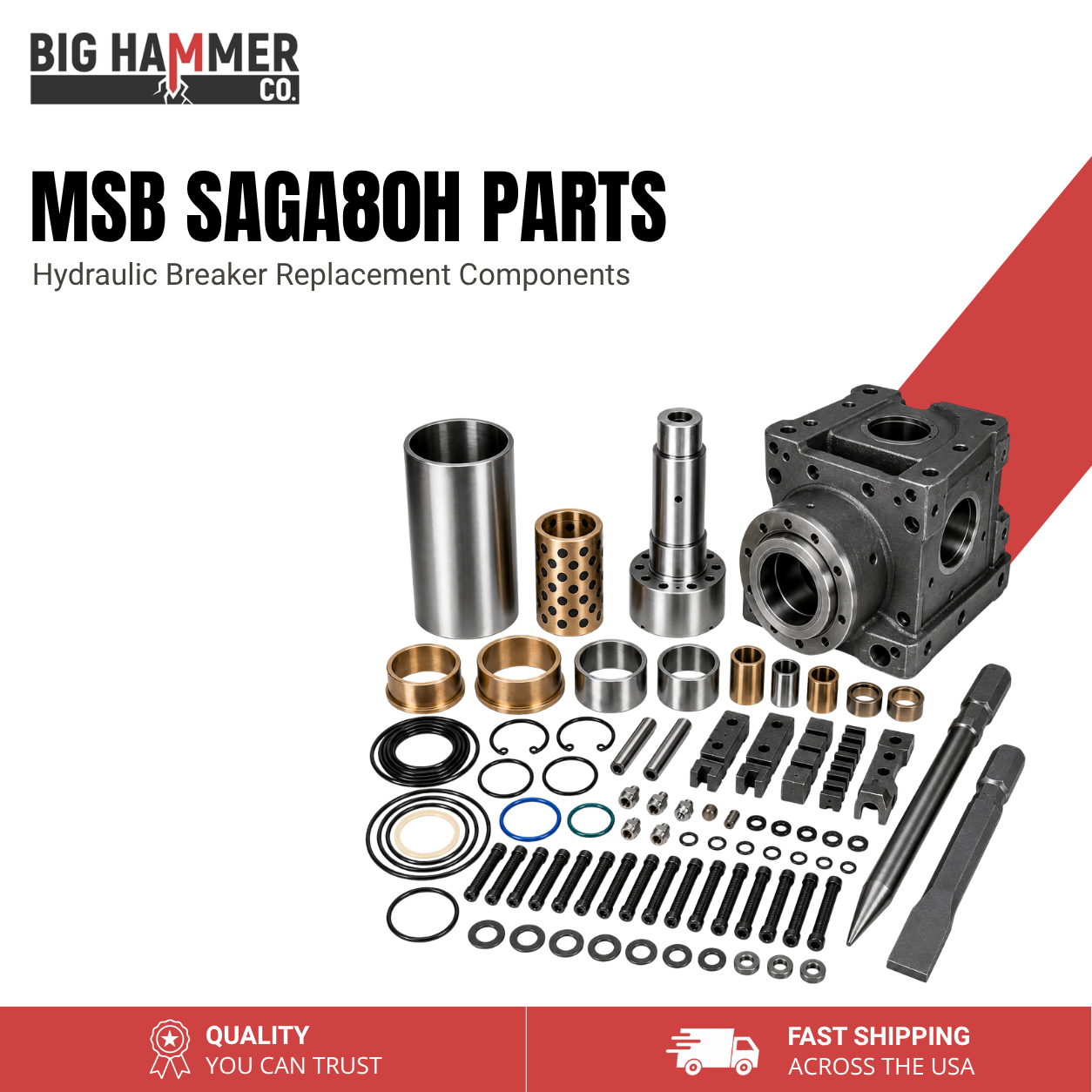 All Parts for MSB SAGA80H Hydraulic Breaker