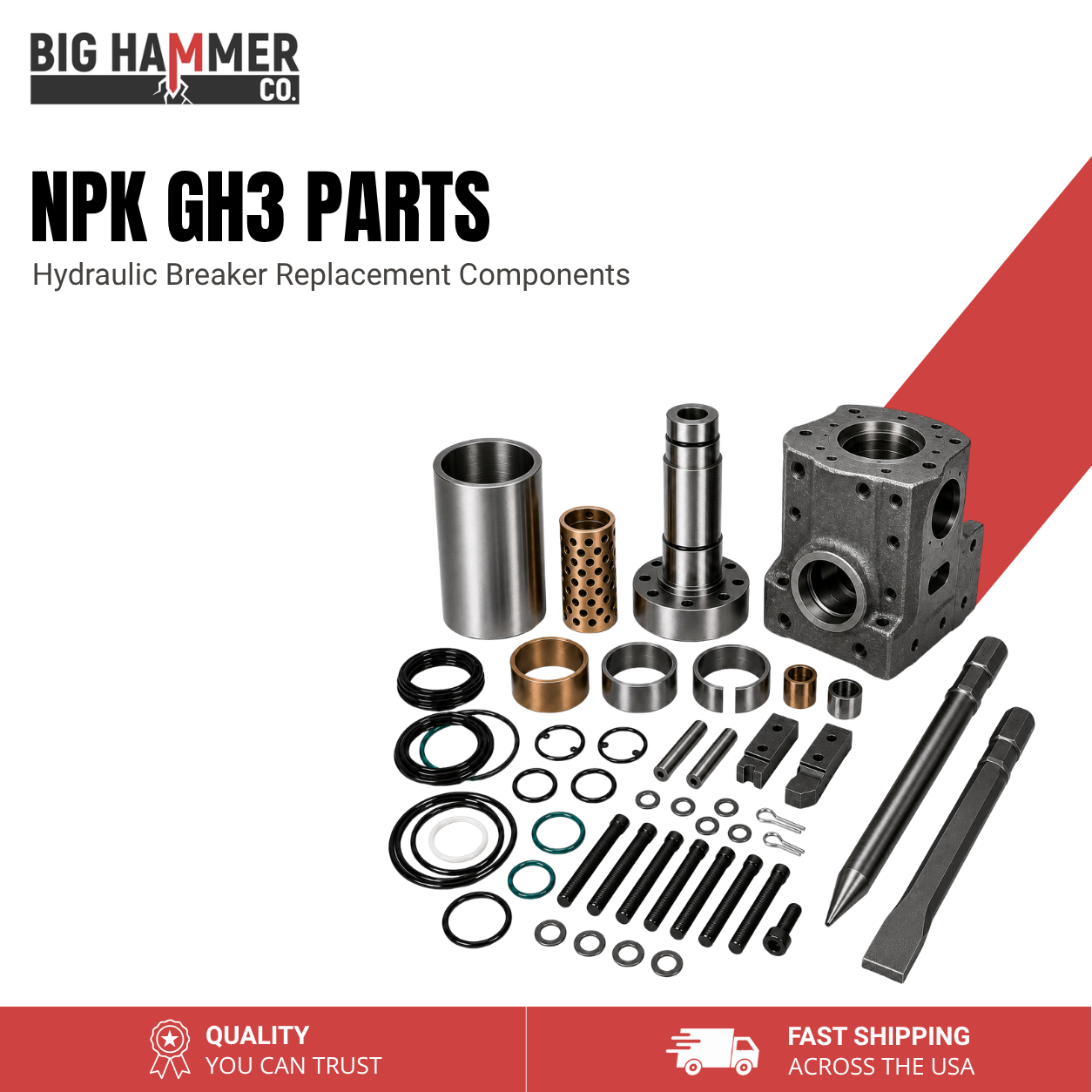 All Parts for NPK GH3 Hydraulic Breaker