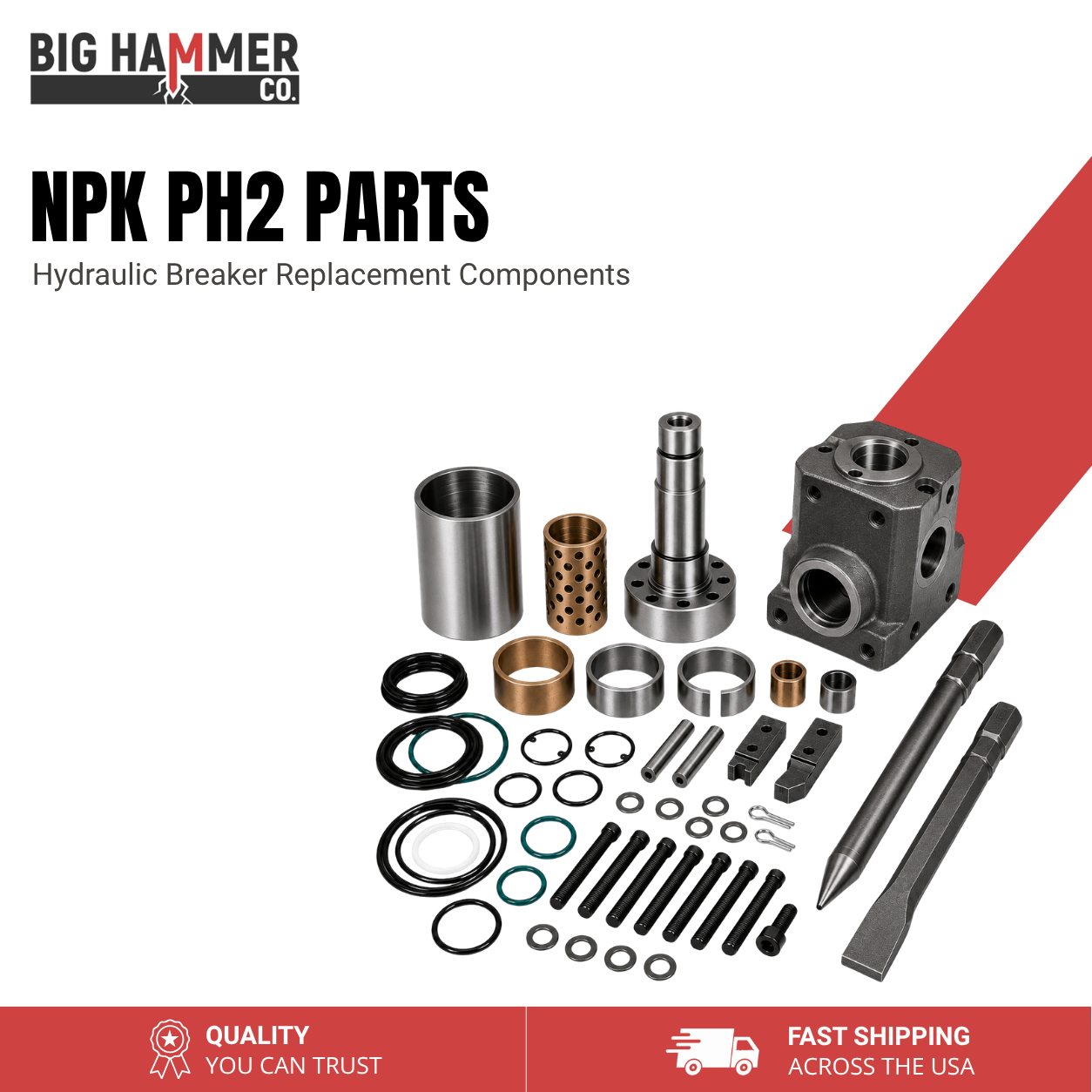 All Parts for NPK PH2 Hydraulic Breaker