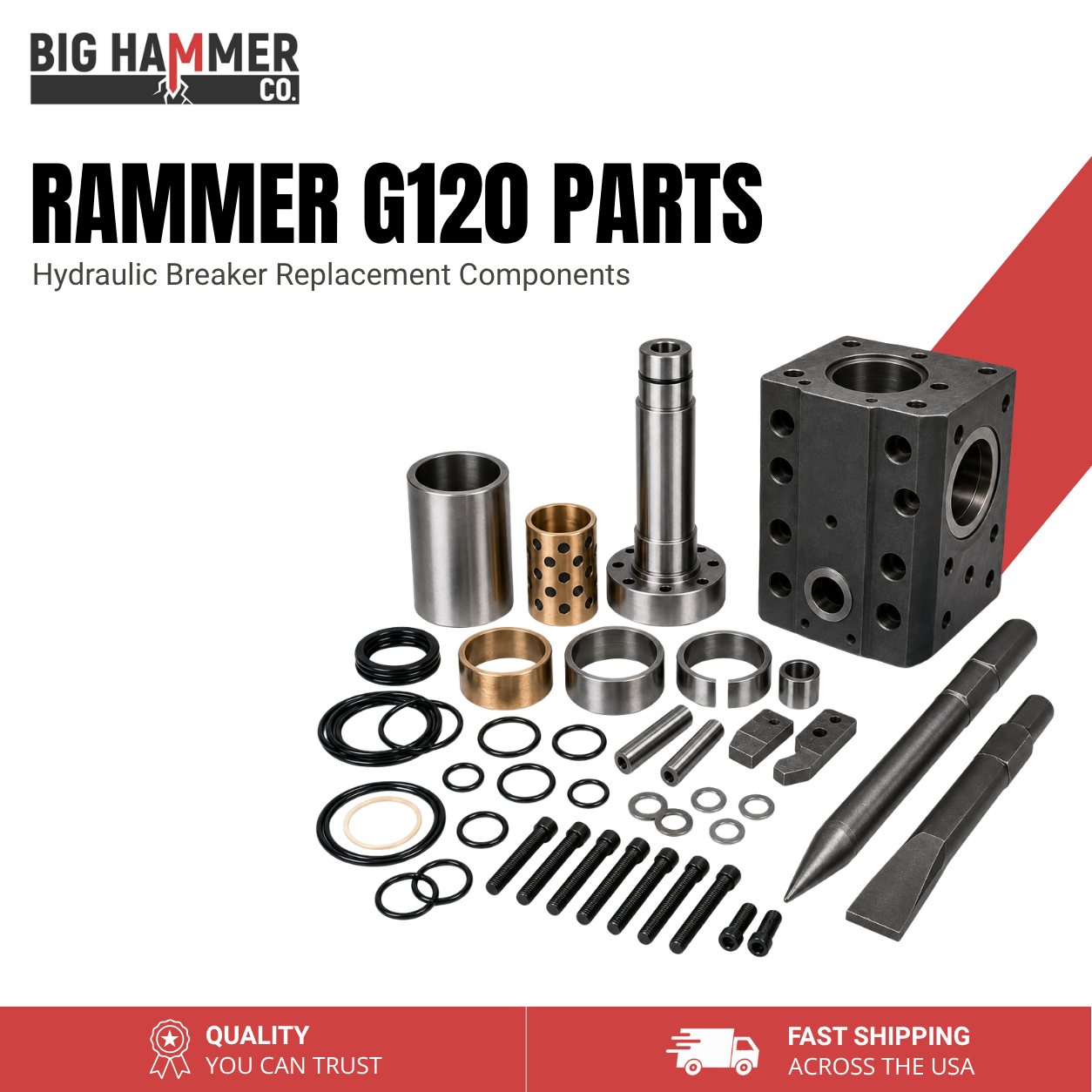 All Parts for Rammer G120 Hydraulic Breaker