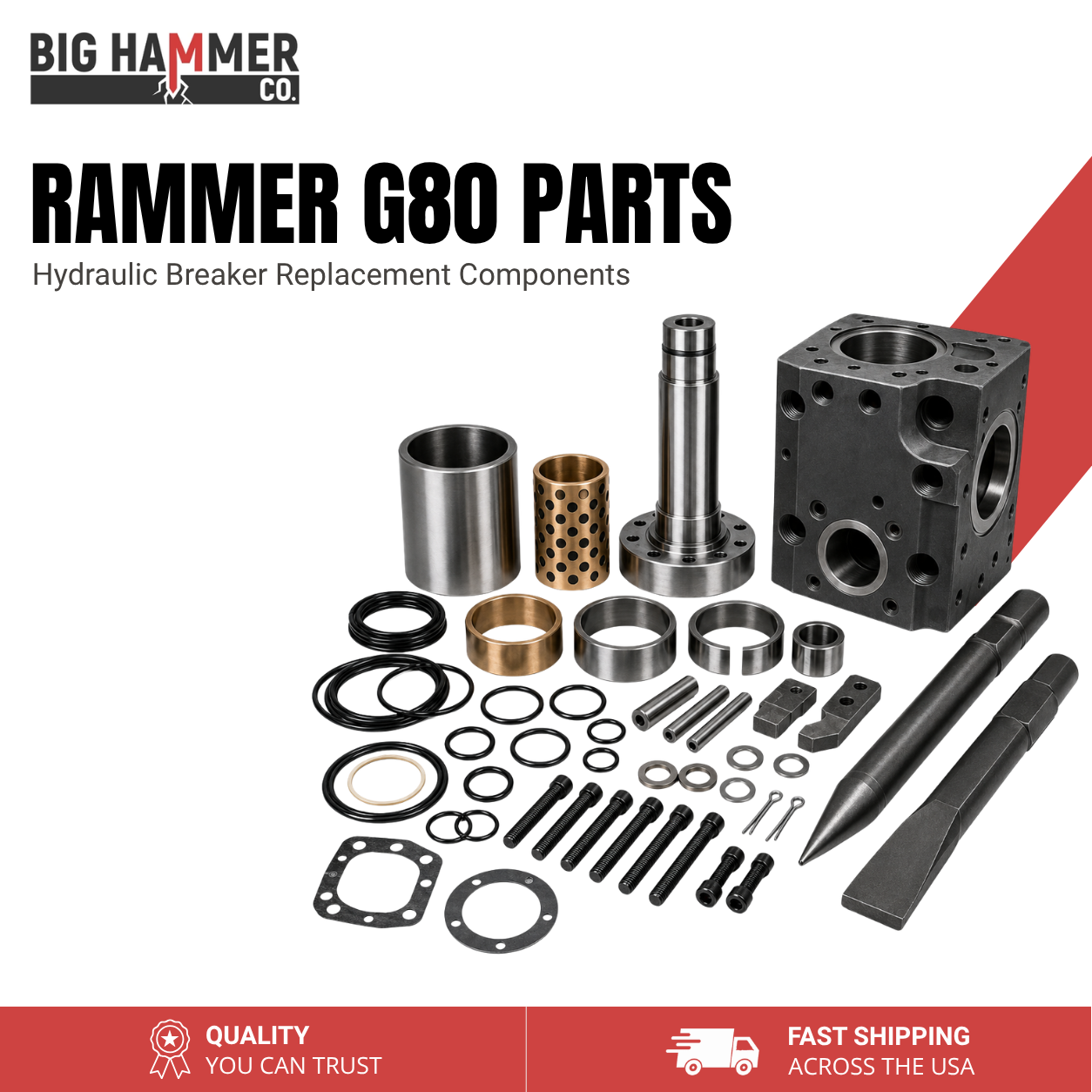 All Parts for Rammer G80 Hydraulic Breaker