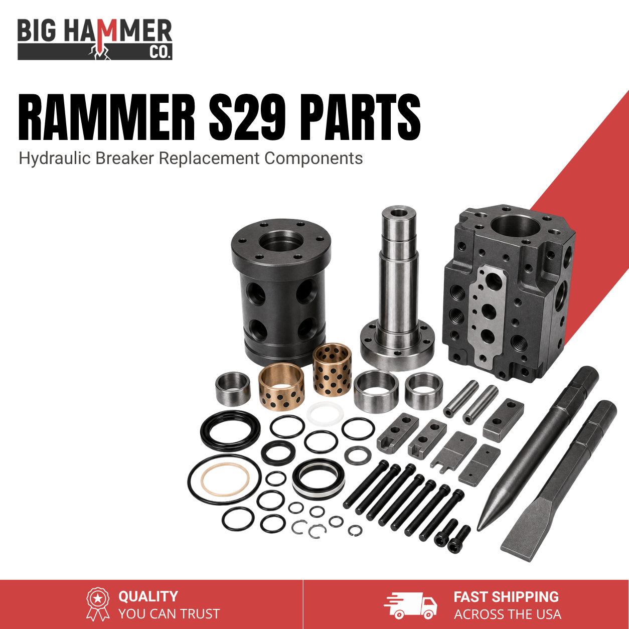 All Parts for Rammer S29 Hydraulic Breaker