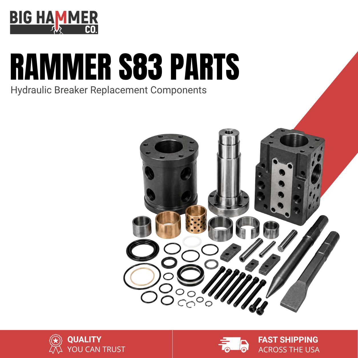 All Parts for Rammer S83 Hydraulic Breaker