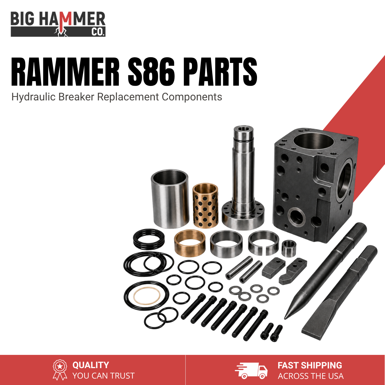 All Parts for Rammer S86 Hydraulic Breaker