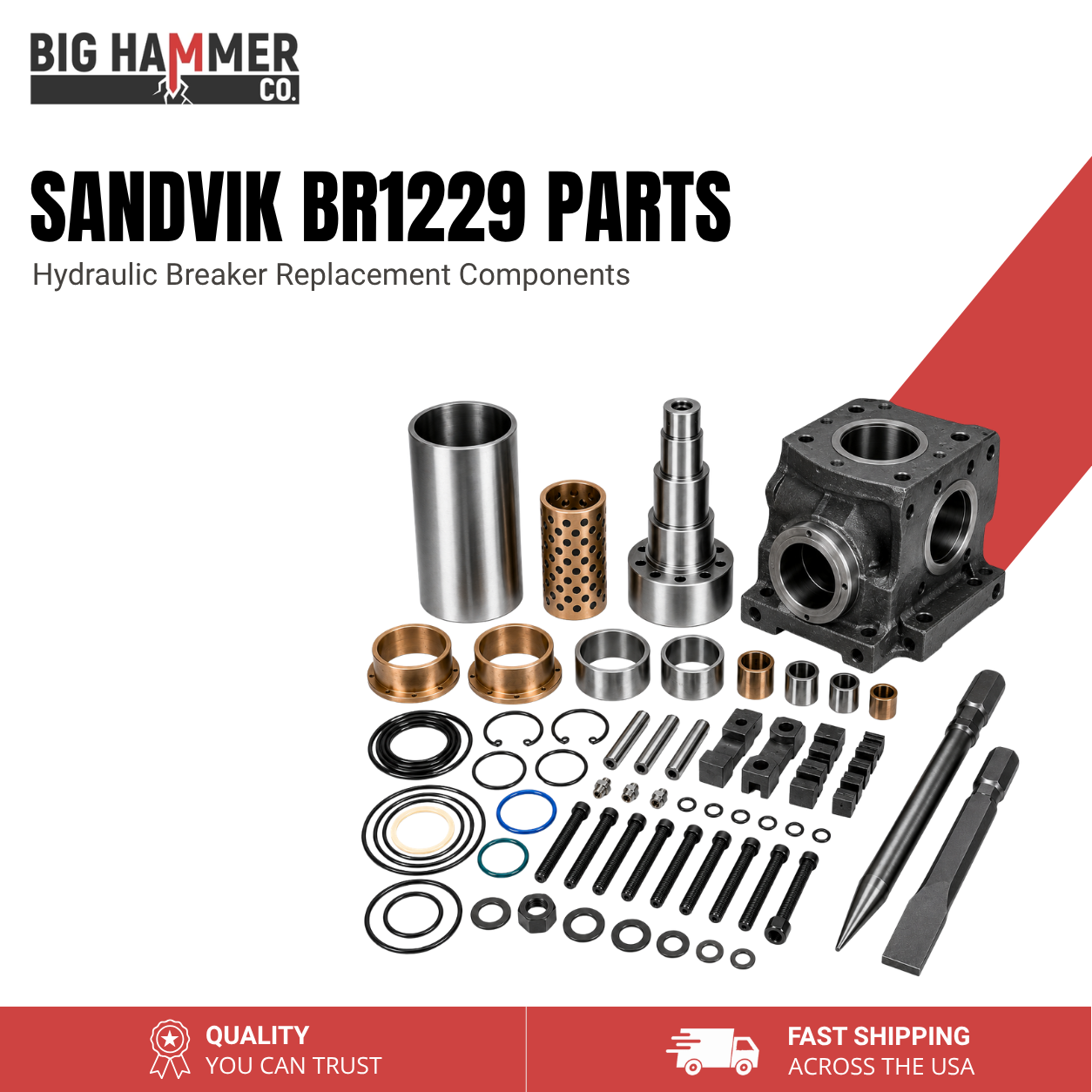All Parts for Sandvik BR1229 Hydraulic Breaker