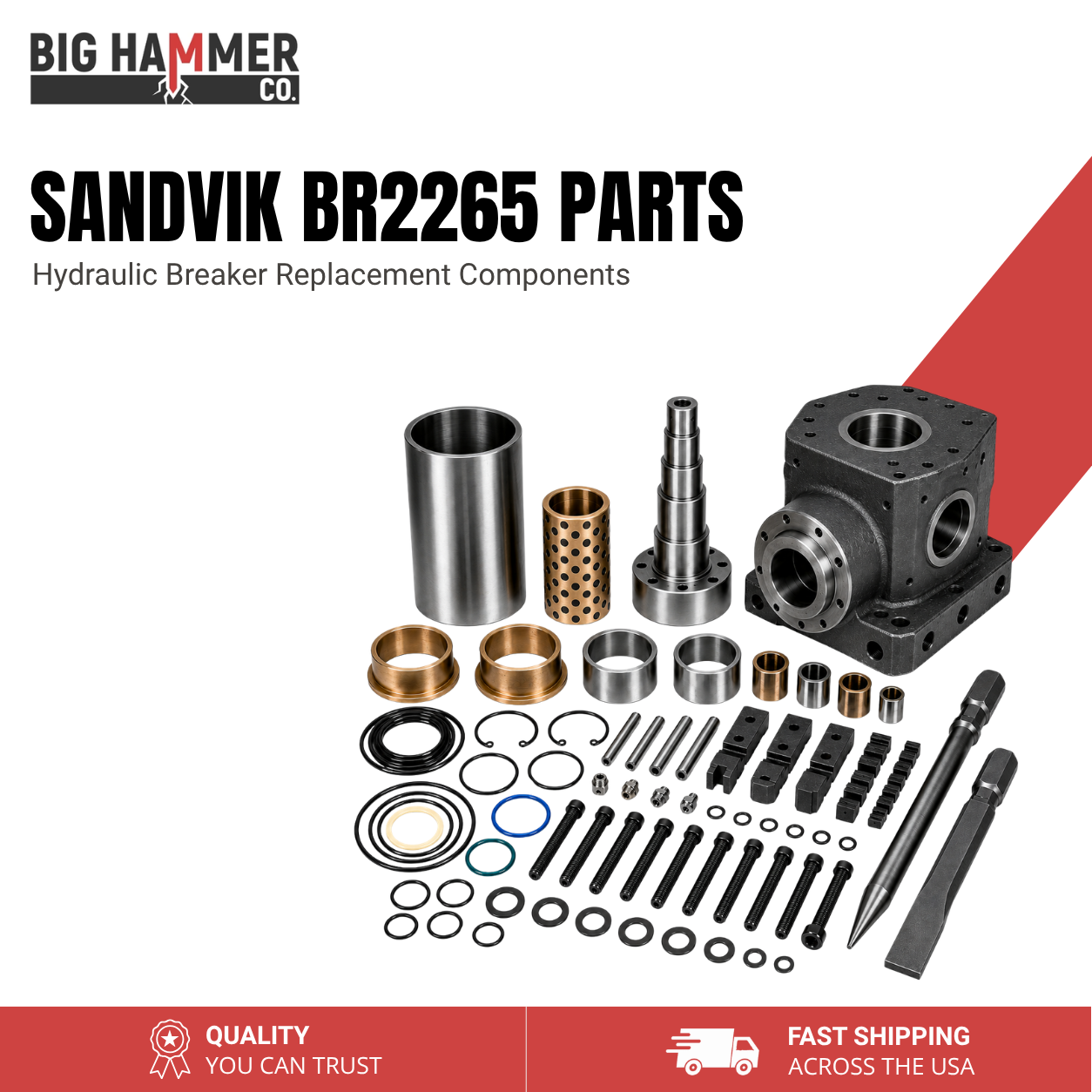 All Parts for Sandvik BR2265 Hydraulic Breaker