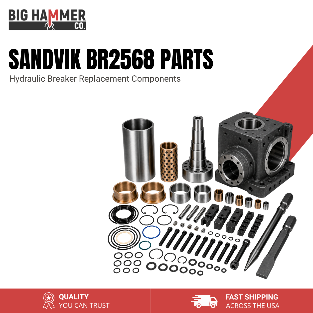 All Parts for Sandvik BR2568 Hydraulic Breaker