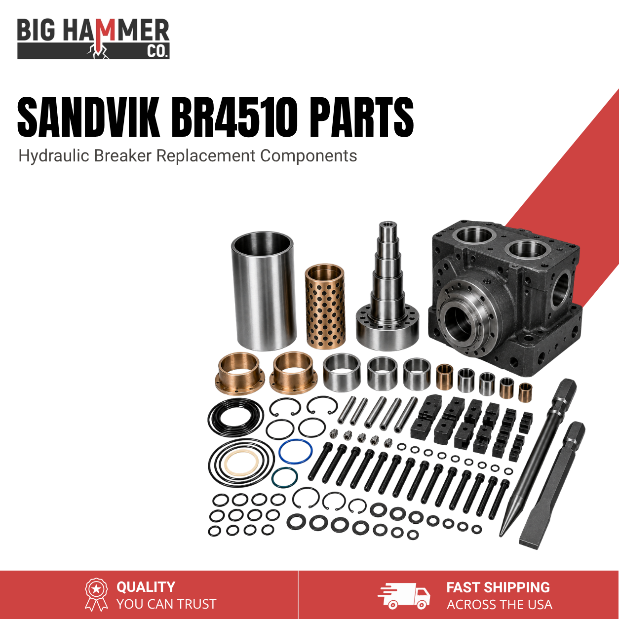 All Parts for Sandvik BR4510 Hydraulic Breaker