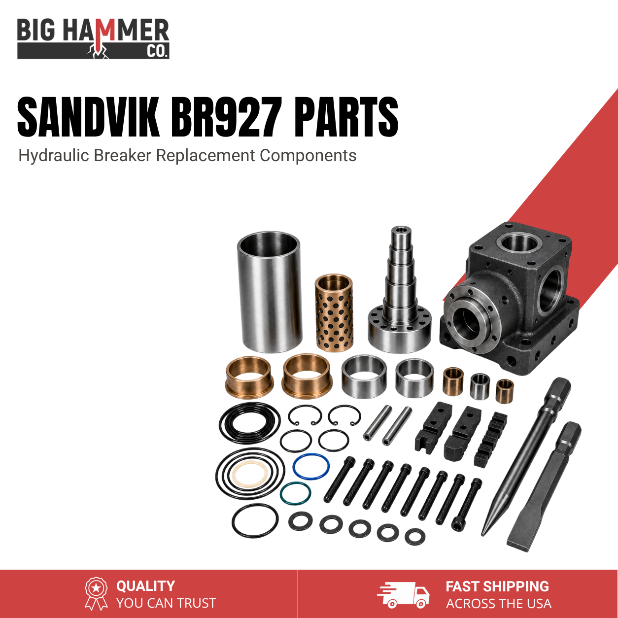 All Parts for Sandvik BR927 Hydraulic Breaker