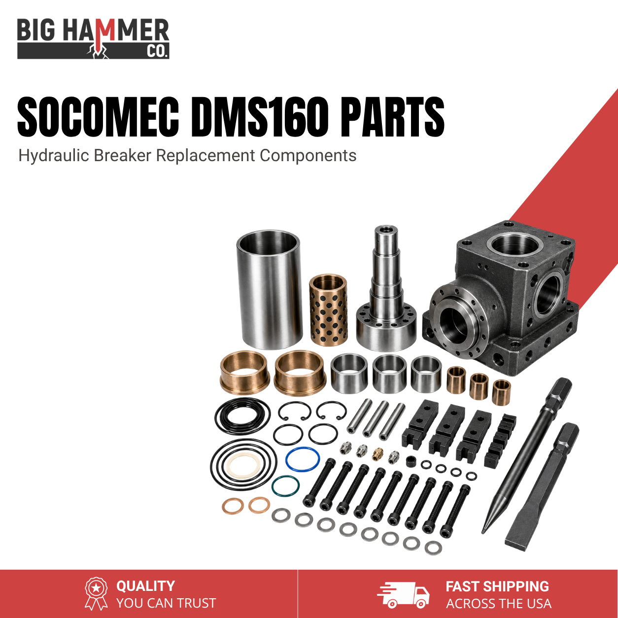 All Parts for Socomec DMS160 Hydraulic Breaker