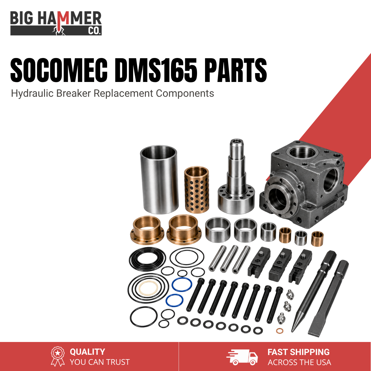 All Parts for Socomec DMS165 Hydraulic Breaker