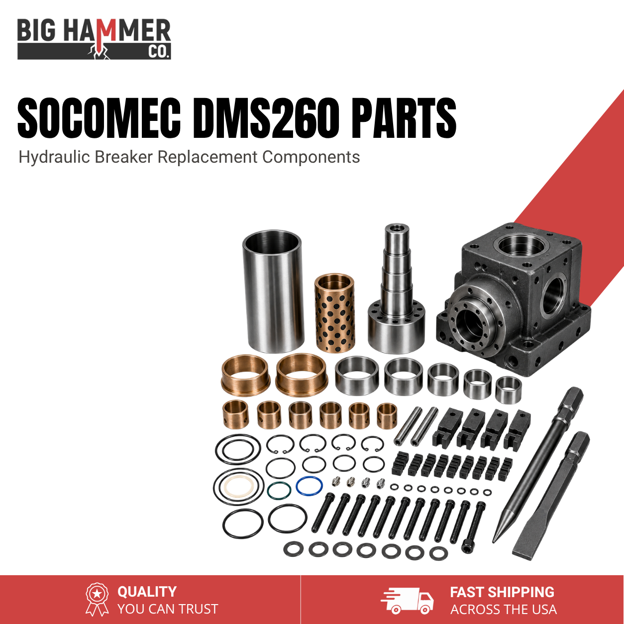 All Parts for Socomec DMS260 Hydraulic Breaker