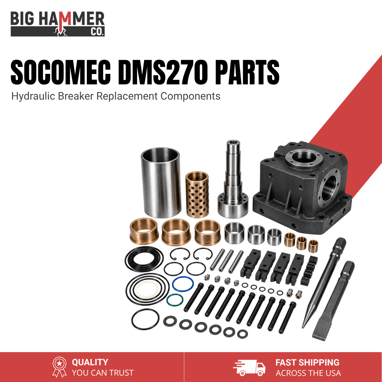 All Parts for Socomec DMS270 Hydraulic Breaker