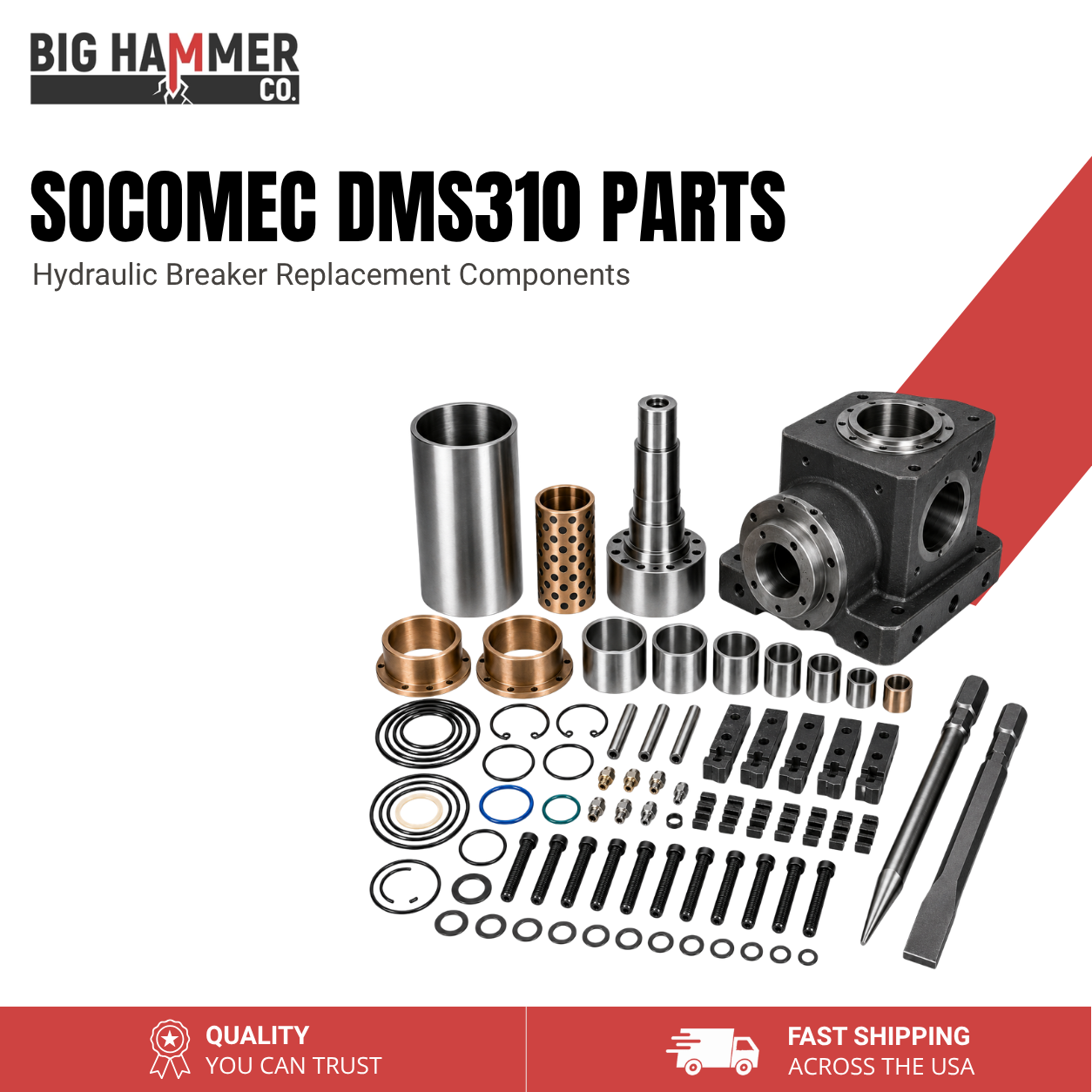 All Parts for Socomec DMS310 Hydraulic Breaker