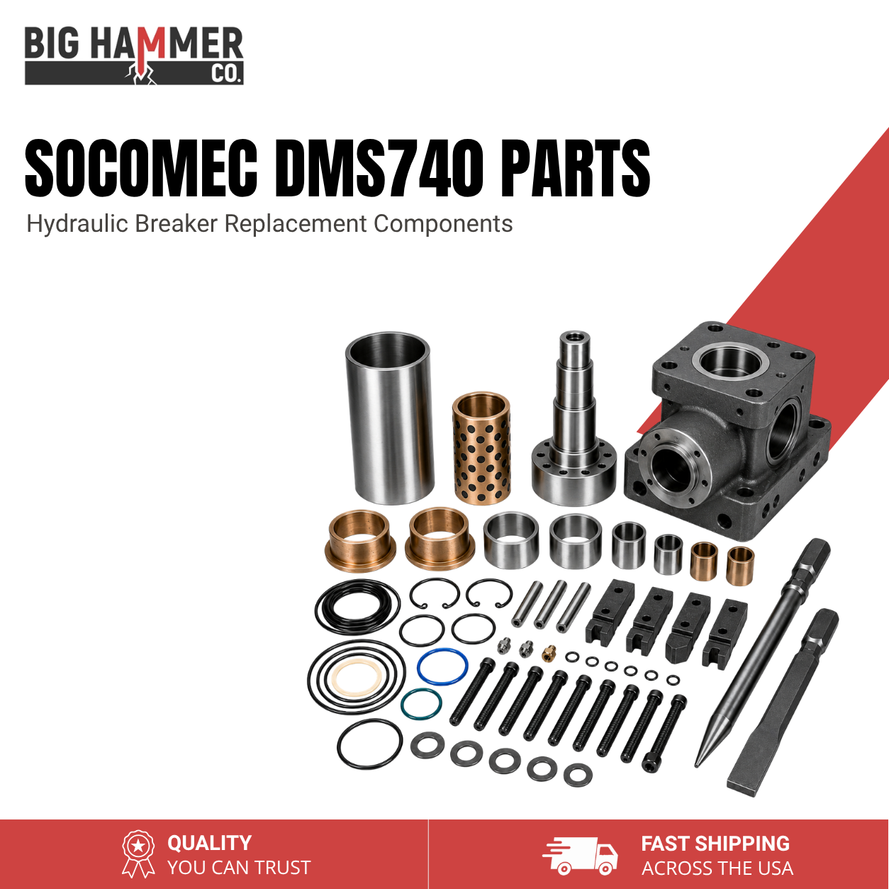 All Parts for Socomec DMS740 Hydraulic Breaker