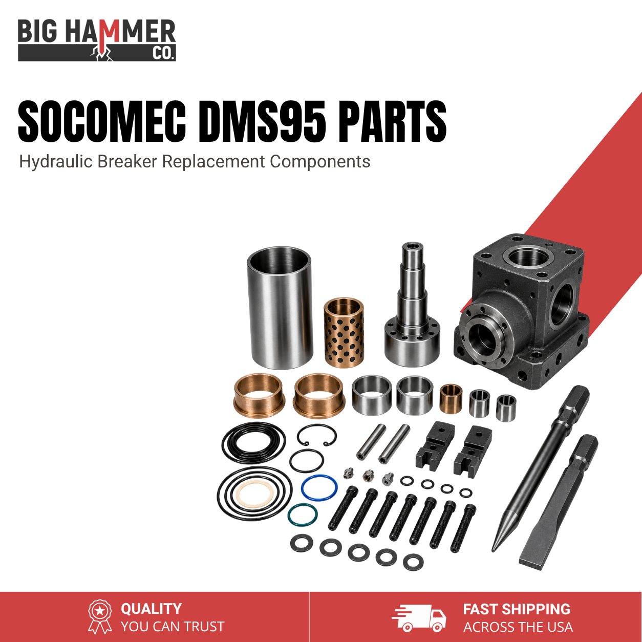 All Parts for Socomec DMS95 Hydraulic Breaker