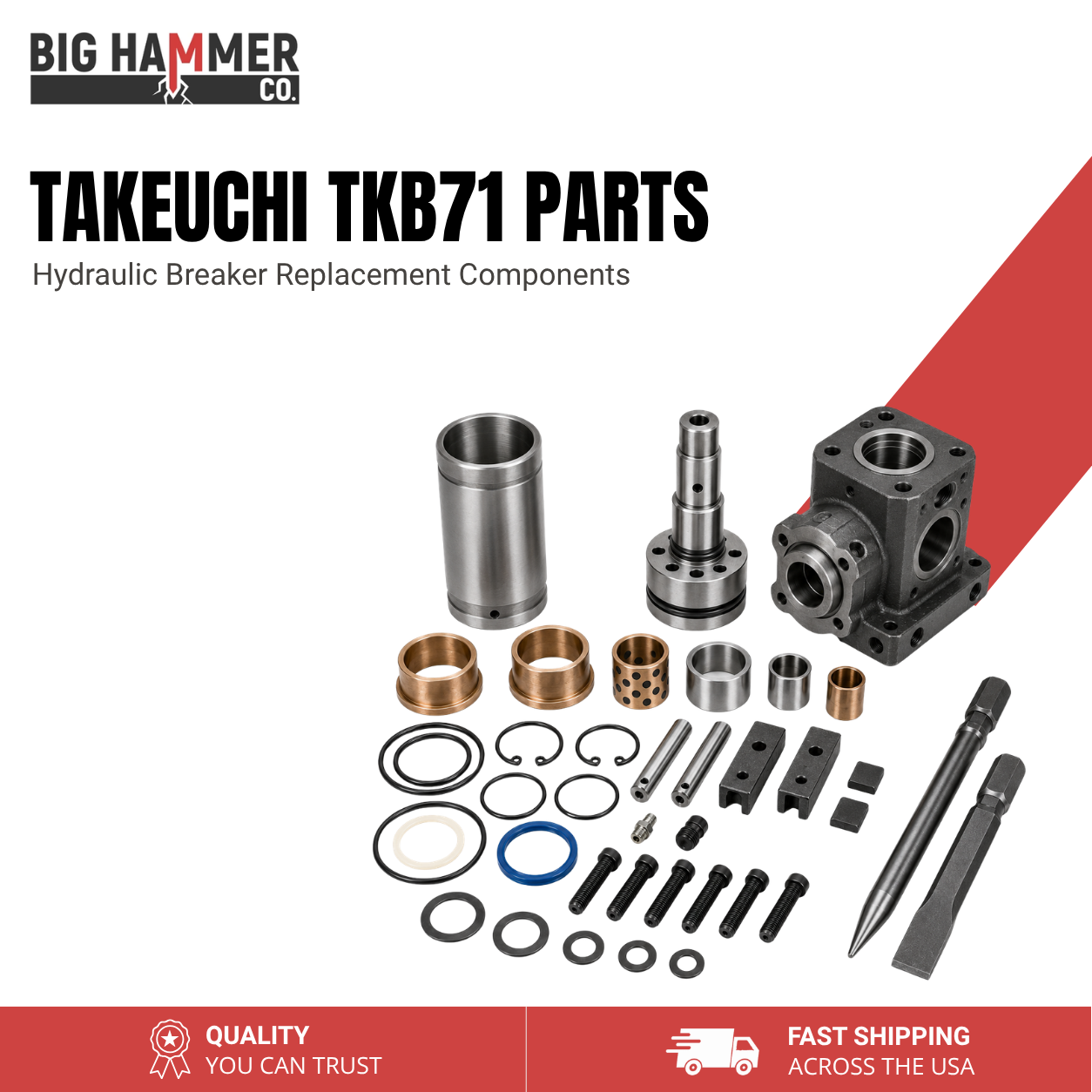 All Parts for TAKEUCHI TKB71 Hydraulic Breaker