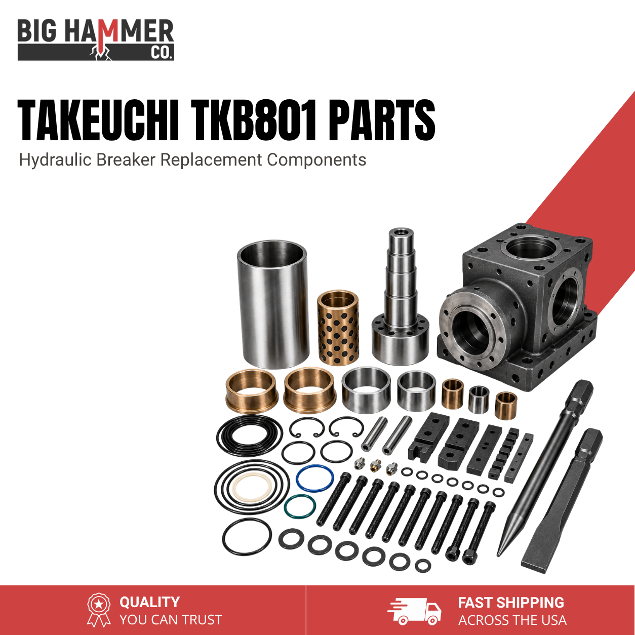 All Parts for TAKEUCHI TKB801 Hydraulic Breaker