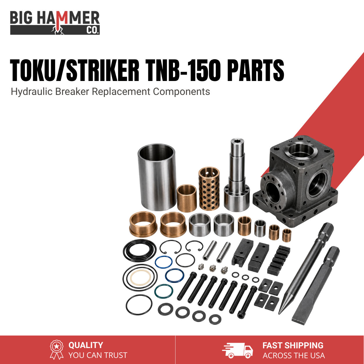 All Parts for Toku/Striker TNB-150 Hydraulic Breaker