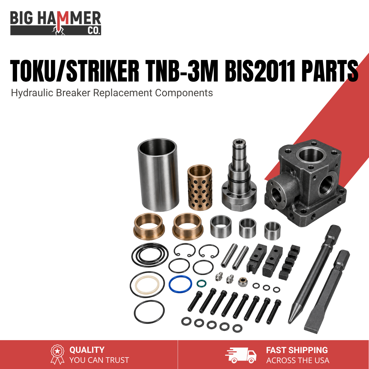 All Parts for Toku/Striker TNB-3M BIS2011 Hydraulic Breaker