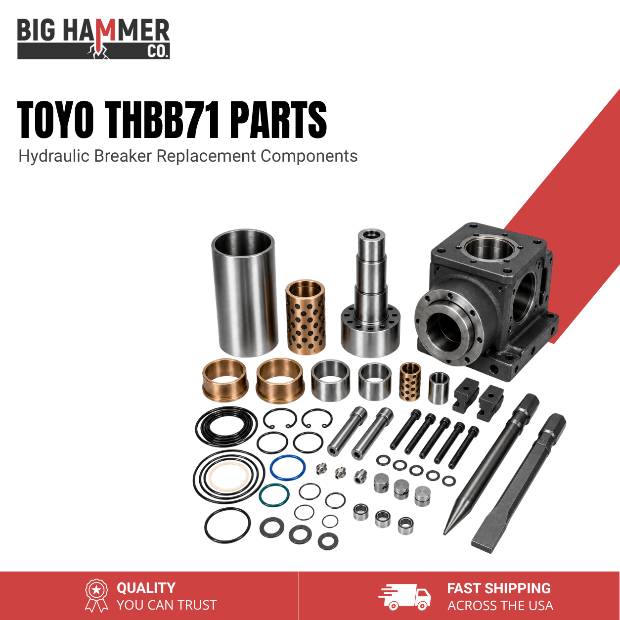 All Parts for Toyo THBB71 Hydraulic Breaker