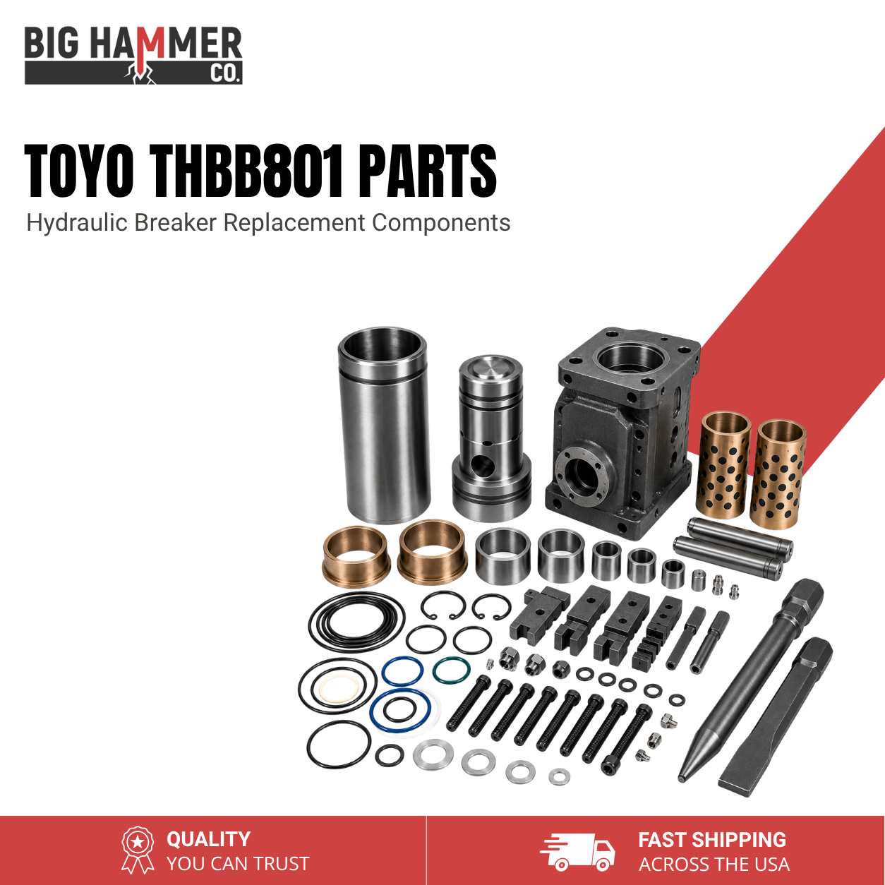 All Parts for Toyo THBB801 Hydraulic Breaker