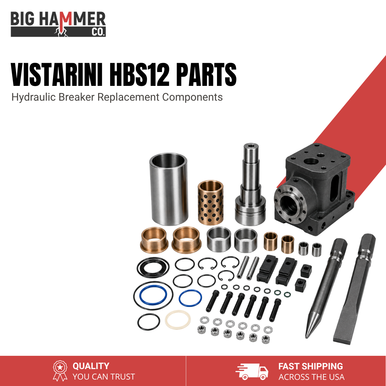 All Parts for Vistarini HBS12 Hydraulic Breaker