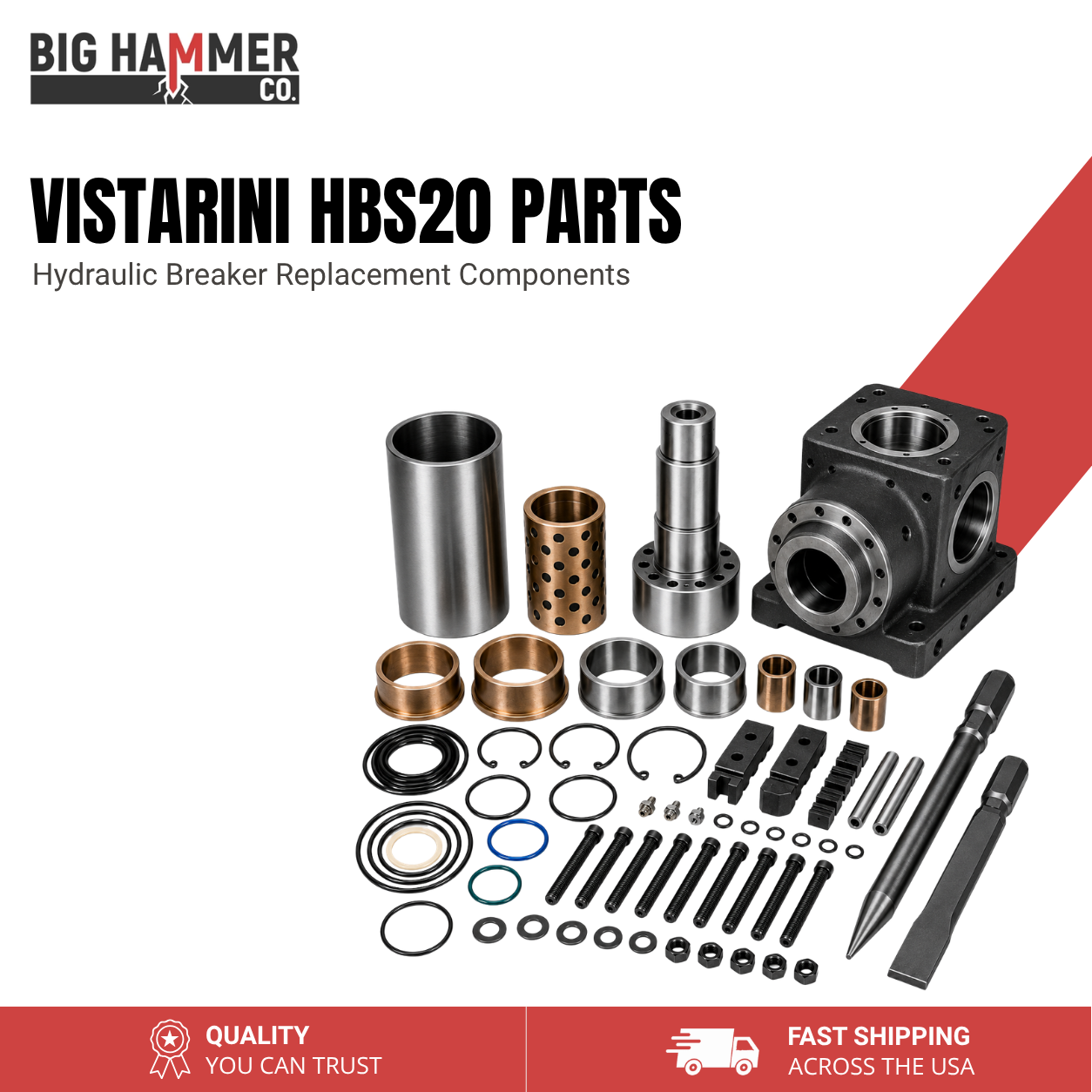 All Parts for Vistarini HBS20 Hydraulic Breaker