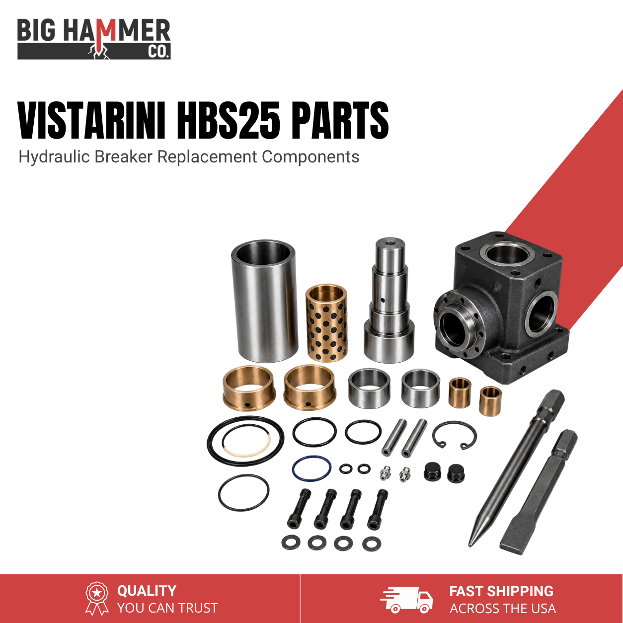 All Parts for Vistarini HBS25 Hydraulic Breaker
