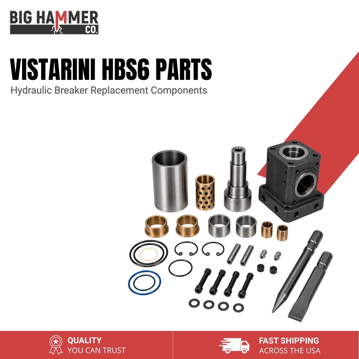 All Parts for Vistarini HBS6 Hydraulic Breaker