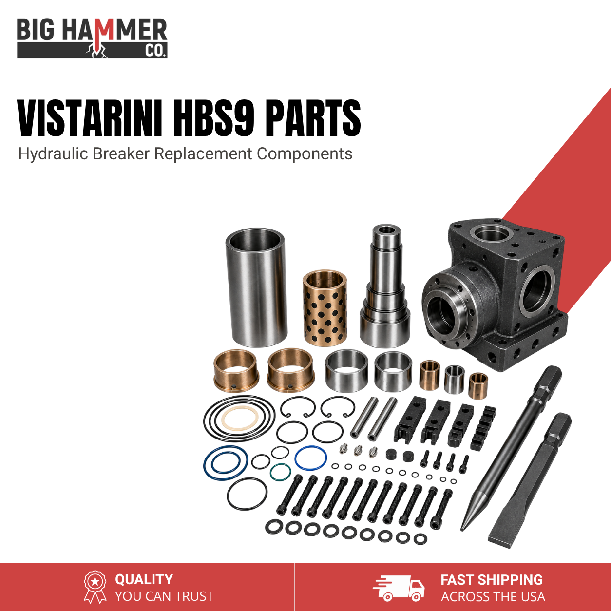 All Parts for Vistarini HBS9 Hydraulic Breaker