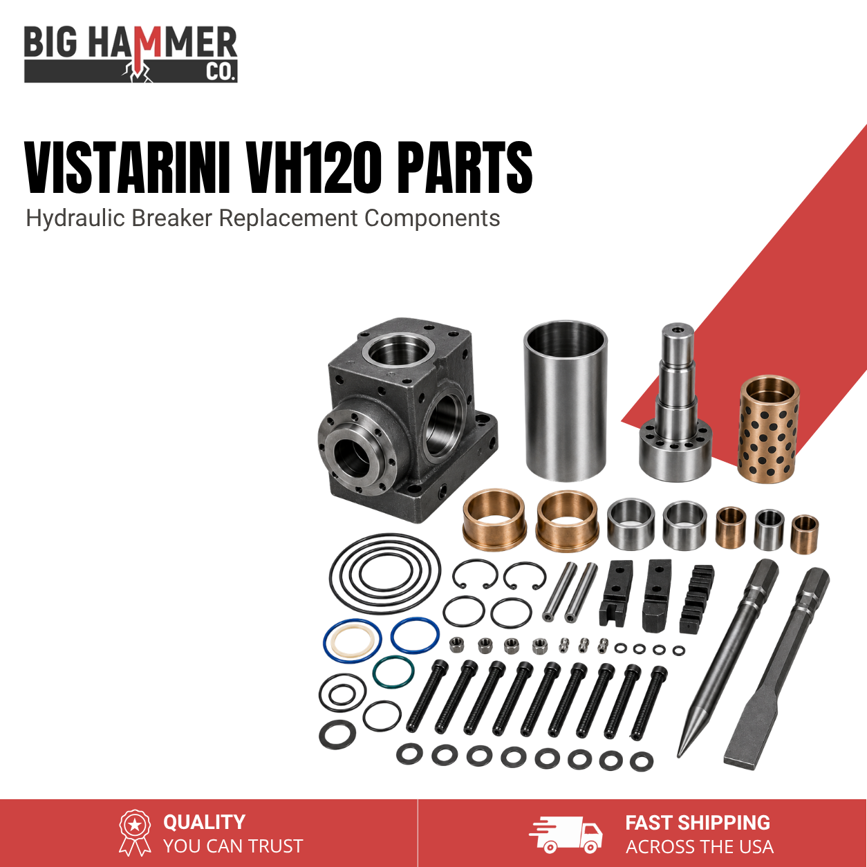 All Parts for Vistarini VH120 Hydraulic Breaker