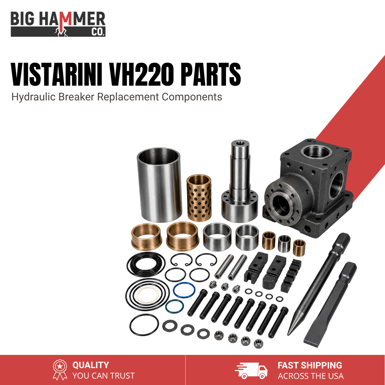 All Parts for Vistarini VH220 Hydraulic Breaker