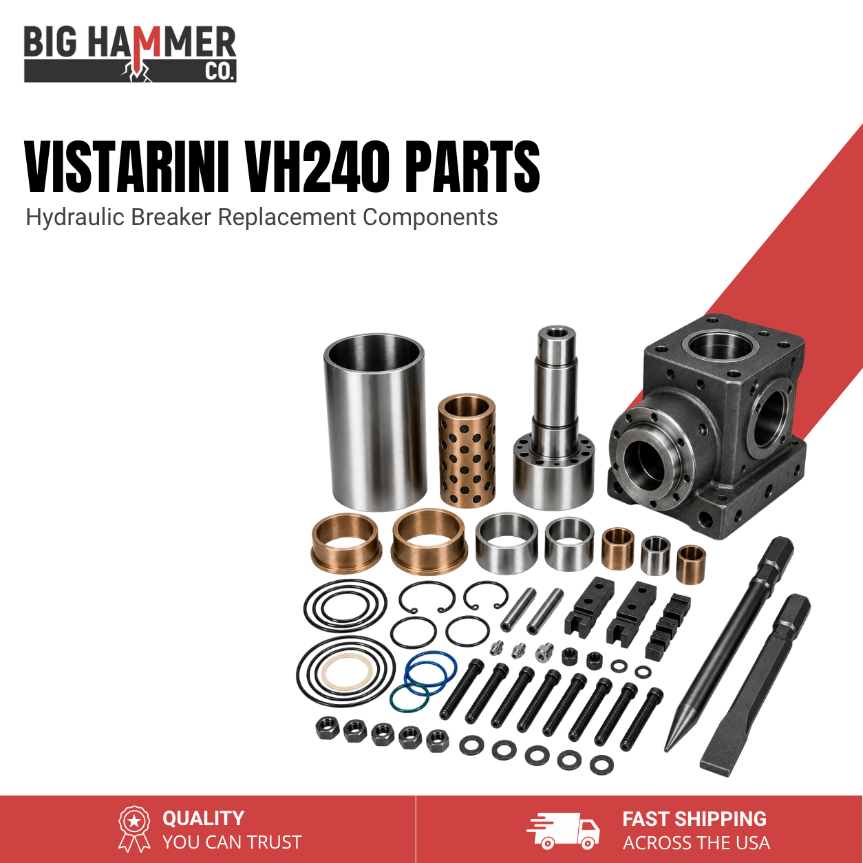 All Parts for Vistarini VH240 Hydraulic Breaker