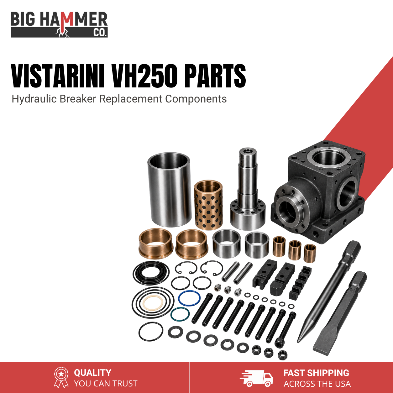 All Parts for Vistarini VH250 Hydraulic Breaker